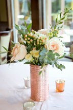 Blush and Gold Wedding with roses